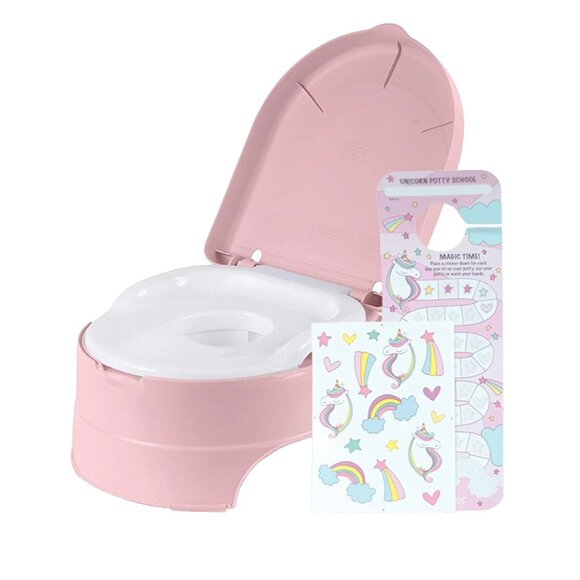 Summer Infant My Fun Potty Rewards Pink 3 Stage Potty Training Toilet New Sealed - Picture 1 of 4